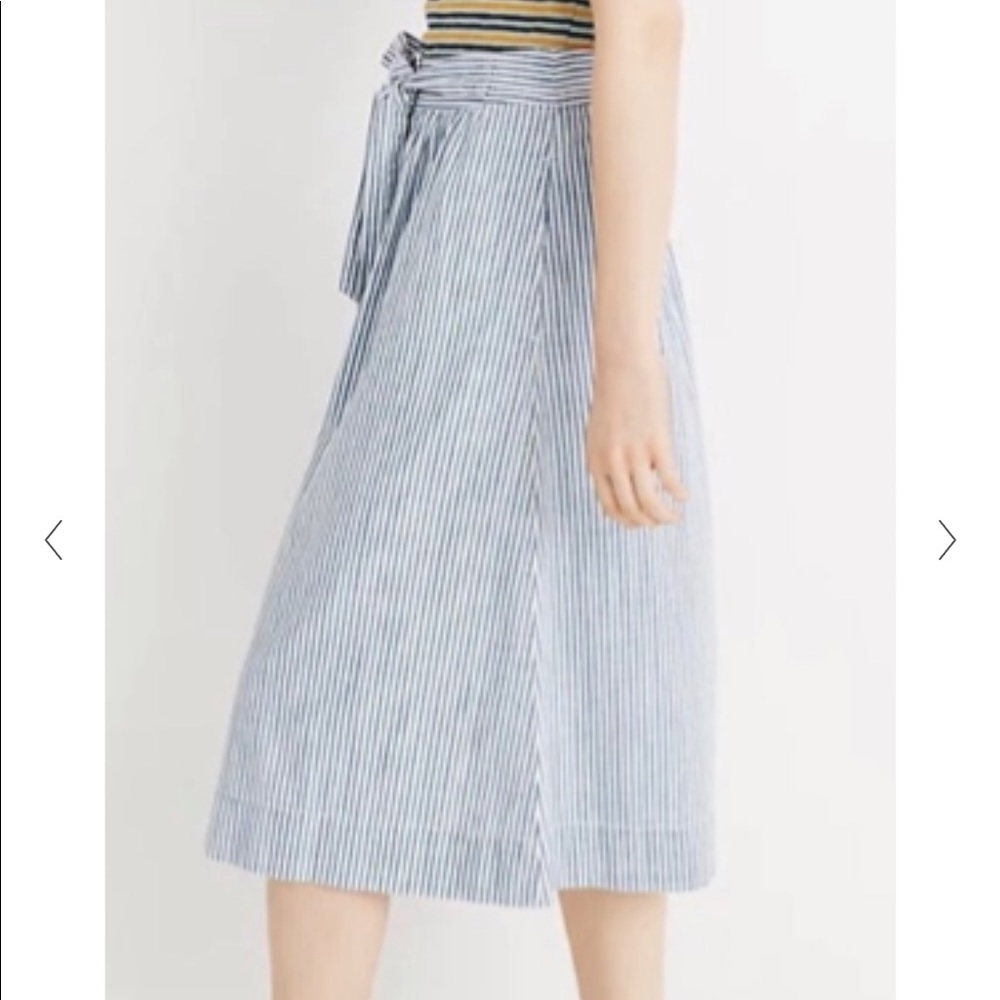 Madewell Striped Midi Skirt